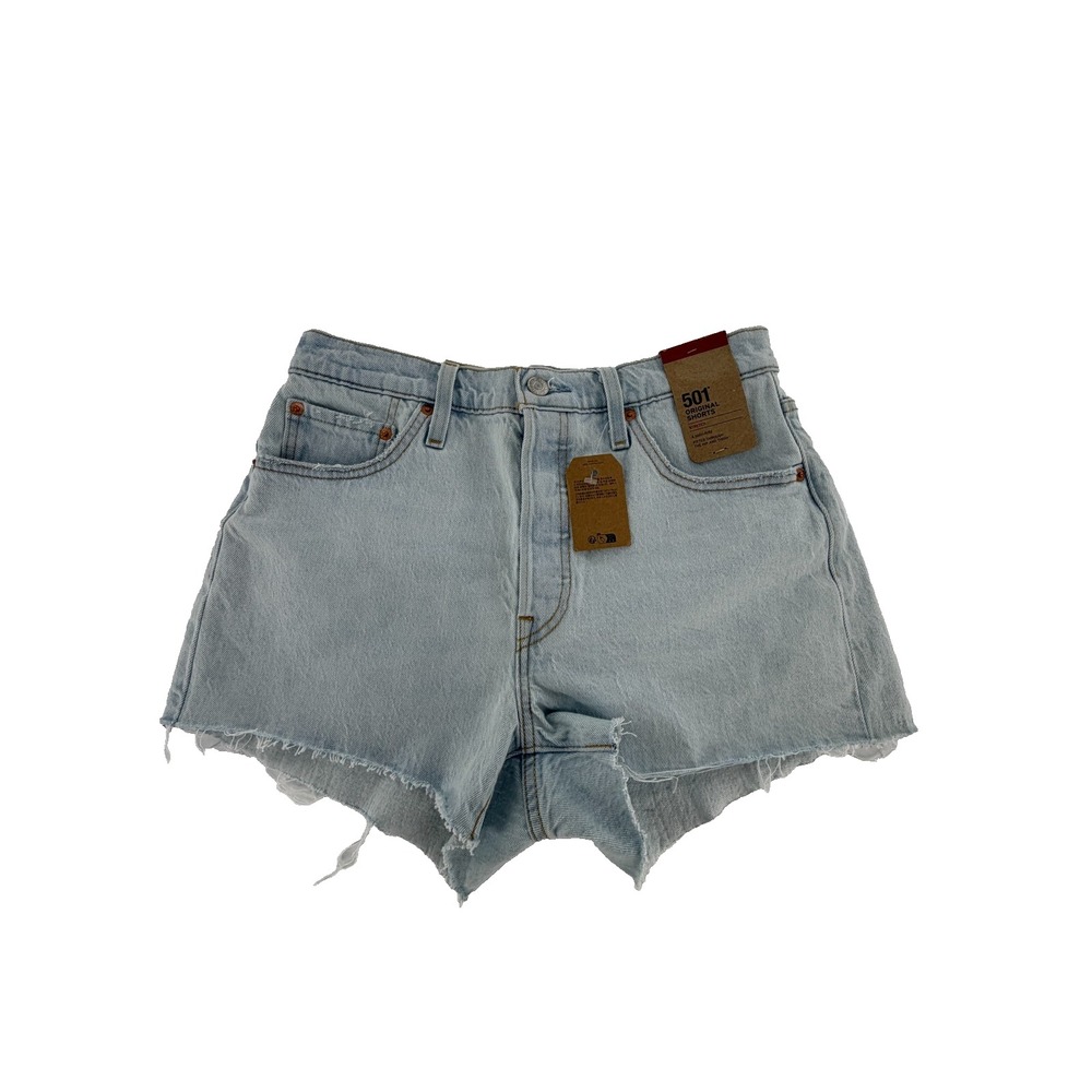 Levi's 501 Original Jean Shorts Womens Size 29 Cut Off Light Wash NWT